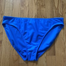 NWOT Tropical Escape Turquoise Blue Swim Bikini Bottom Plus Swimwear 14