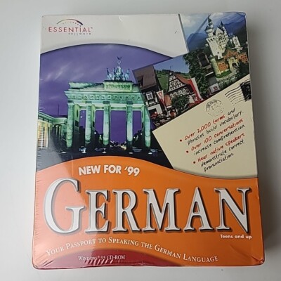 Essential Software Interactive Language Software New For '99 German CD ROM NOS