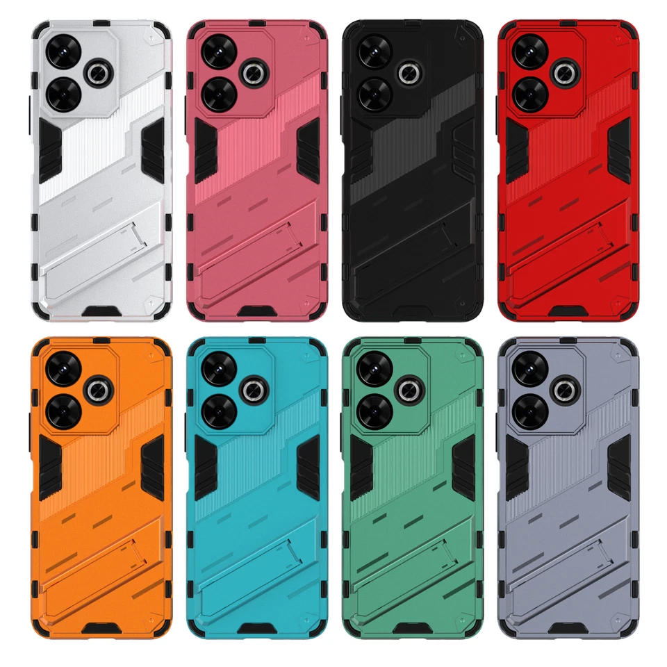 Shockproof Phone Case With Kickstand For Xiaomi Redmi Note 13R K70 Pro Poco X6 - Image 2 of 4