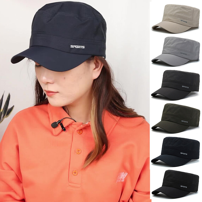 APL Cappello militare retrò cotone berretto baseball piatto camionista tinta unita uomo 