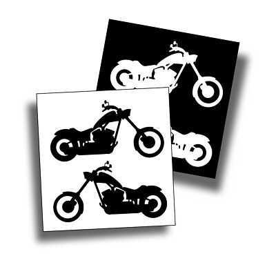 4X Motorcycle Big Dog Custom Chopper Biker Decal Sticker for Truck or Trailer