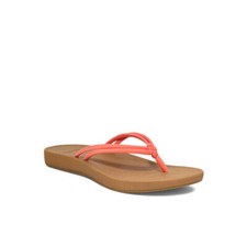 Sanuk Flip Flop Women's Cosmic Sands Fushion Coral Water Friendly Authentic New