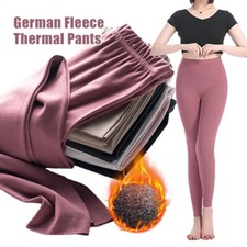 Women Winter Warm Fleeced Leggings Thermal Tight Pants Log Johns Underwear