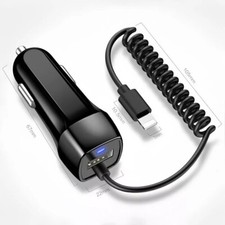 USB Car Charger Adapter for iPhone 14 13 12 11 Pro Max X XS Fast Charging Cable