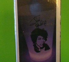 Jimi Hendrix 6 Glow Shot Glass Set 1.5 oz 2008 Spencer's Party Glass Shots