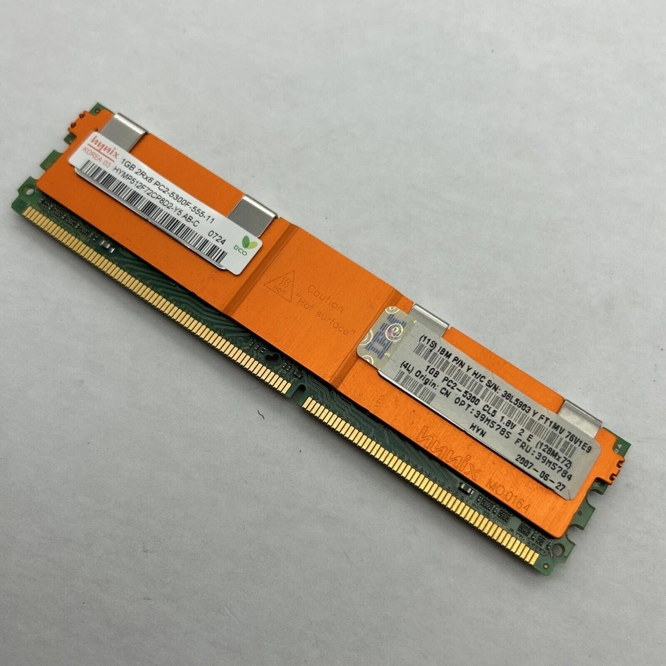1GB 2Rx8 PC2-5300F-55511 HYNIX - Image 2 of 2