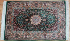 Gorgeous Kermann Hand Knotted Green Oriental ...