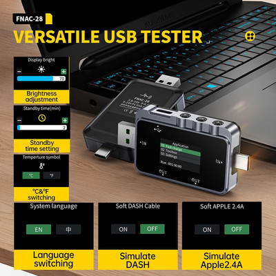 Schlankes Design FNAC 28 USB Messgerät für effektive Leistungsmesslösungen