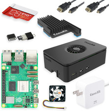 Canakit Raspberry Pi 5 Starter Kit PRO - Turbine Black 128GB Edition  8GB RAM 