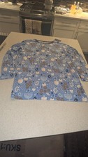NEW w/Tags-Little Sleepies Men's Size L Viscose Blue Hanukkah Lights Pyjama Set