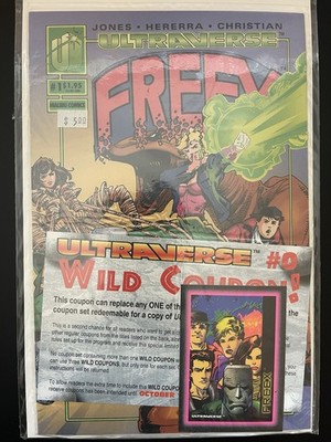 Freex #1 July 1993 Malibu Comics IN BAG W/ CARD