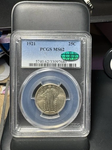 1921 Standing Liberty Quarter PCGS MS62 CAC