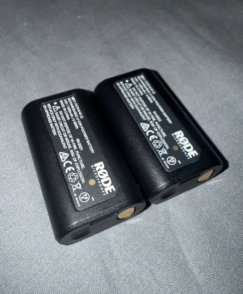 Baterías Rode X2 Performer TX-M2 VideoMic Pro Plus LB-1 3.7v 1600mAh Paquete de 2 Foto 2 de 3