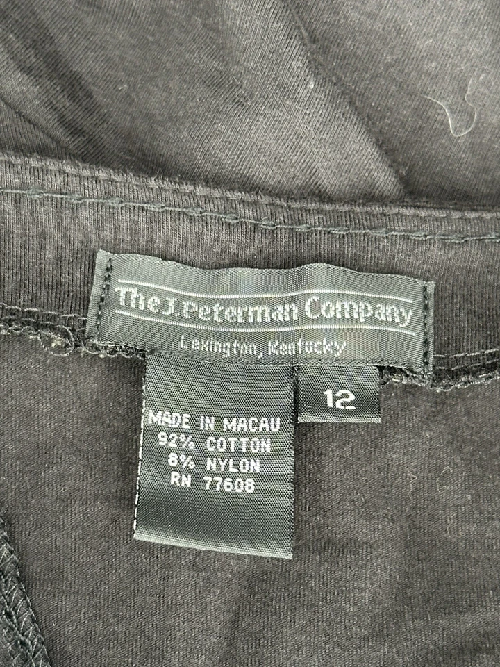 The J. Peterman Company  Black Cotton Sleeveless Sheath Dress Size 12 - Image 4 of 4