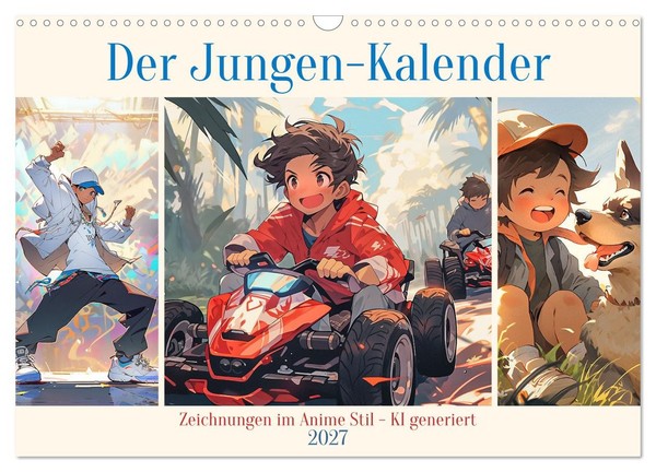 "Calendar 2027 · US Version · The Boys' Calendar (Wall Calendar 2027 17\" × 12\" La"-image