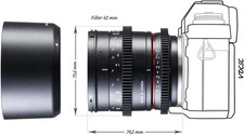 Walimex Pro 50mm f/1.3 VCSC Sony E Objektiv APS-C Video Foto Manuell Fokus