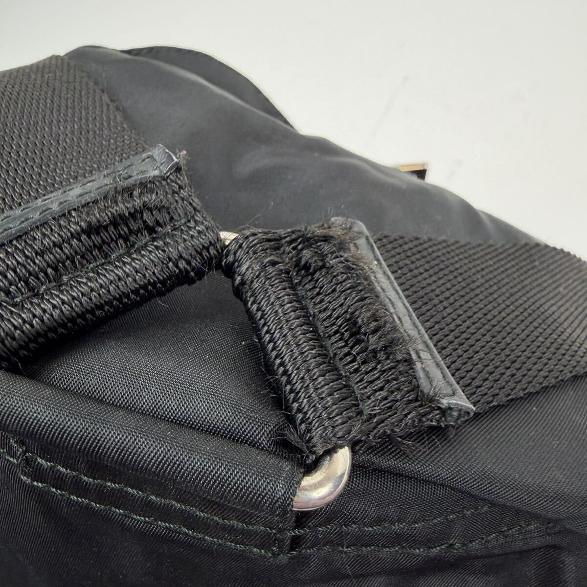 Prada Nylon Backpack Black Rucksack Vintage Authentic thumbnail 6