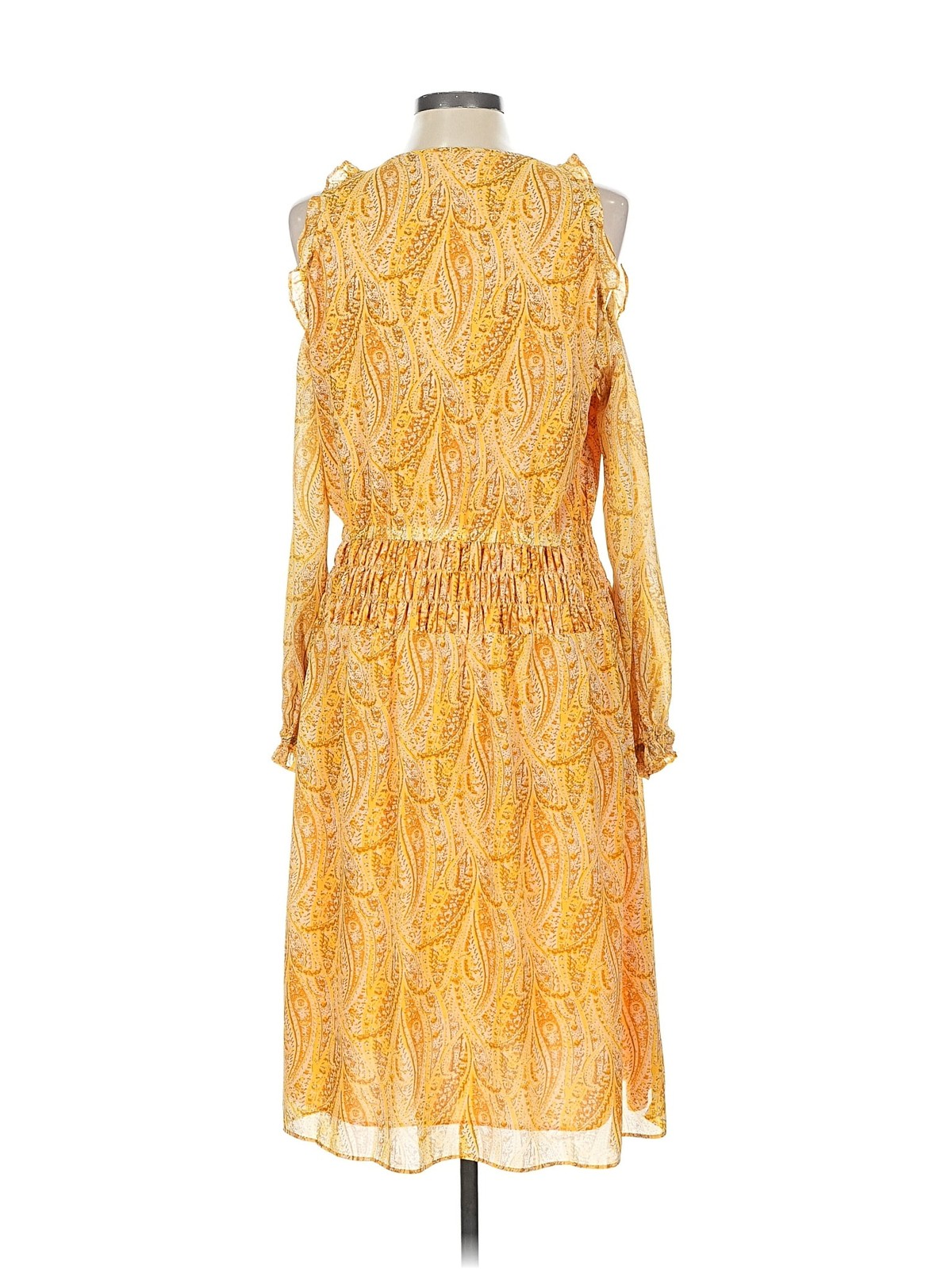 MICHAEL Michael Kors Women Yellow Cocktail Dress L Petites thumbnail 2
