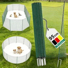 Gartenzaun Begrenzungszaun mit Pfähle Gartennetz Hundezaun Campingzaun 15-50m