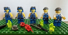 LEGO City Minifigure cty089 cty0089 Coast Guard Patroller 7739 7726 Yellow Blue