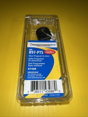Hillman 87488 Blank Transponder Key For GM B97-PT5 - REQUIRES PROGRAMMING