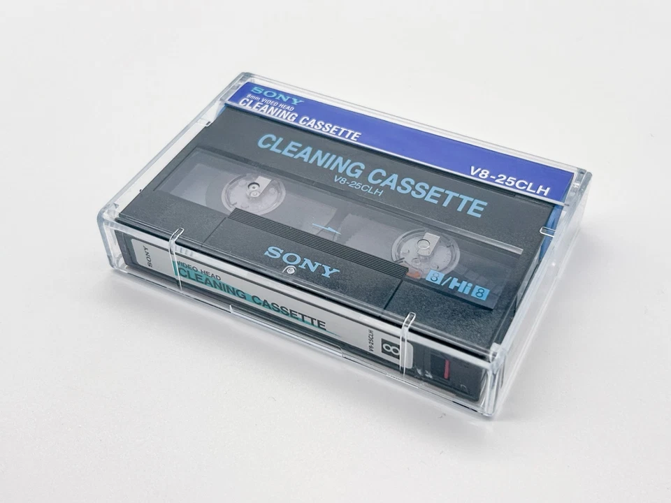 Cinta de casete de limpieza de cinta Sony Hi8 Video8 8 mm V8-25CLH para videocámaras HandyCAM. Foto 2 de 4