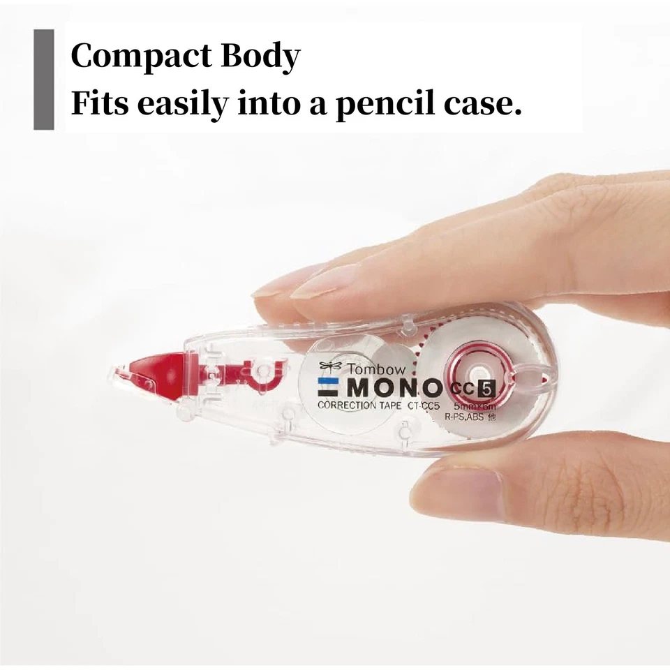 Tombow MONO Correction Tape CT-CC6 6mm x 6m 10 Pack Non-Refillable Type Japan - Image 4 of 4