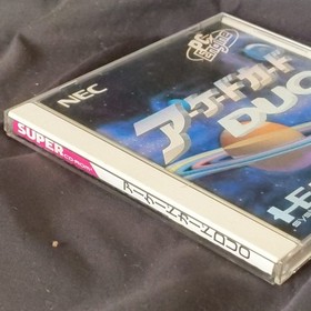 Arcade Card DUO NEC PC Engine TurboGrafx-16 PCE Hu-card and manual set, Working