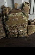 OneTigris Tactical Body Armor Plate Vest Helmet Medium Camouflage Nylon