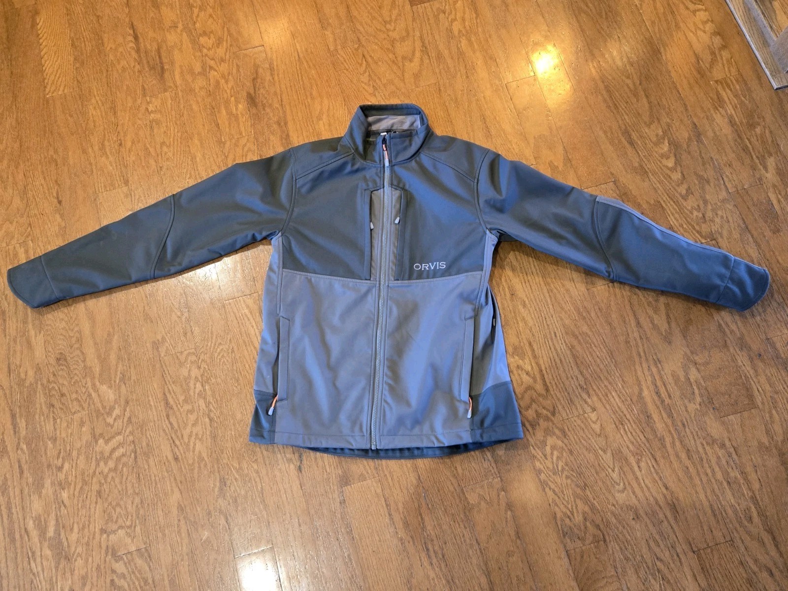 Orvis Full Zip Softshell Grey Medium Jacket - image 1