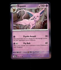 Espeon - 033/131 - Prismatic Evolutions - Holo Near Mint Pokemon Card TCG