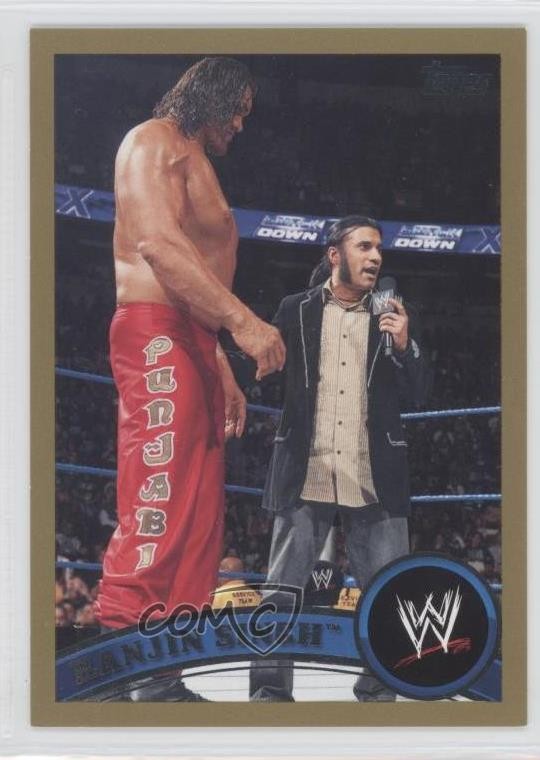 2011 Topps WWE Gold 19/50 Ranjin Singh #16 0e1