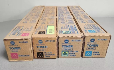 Konica Minolta TN216 Toner Cartridge Set Black, Cyan, Magenta and Yellow