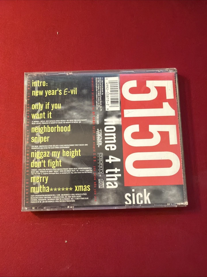 Eazy-E 5150 Home 4 Tha Sick-EP 1992 CD NWA Ruthless Records Original - Image 4 of 4