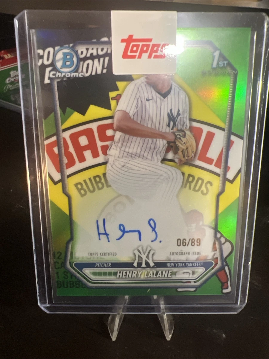 Bowman New York Yankees Baseball Sports Autographed Trading Cards