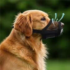 Extra Large Dog Muzzle - Air Mesh XL Dog Muzzle to Stop Biting, Barking and C...