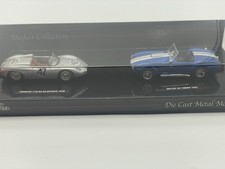 High Speed Porsche 718 RS 60 Spyder 1959 & Shelby AC Cobra 1965 Set Of 2 Diecast