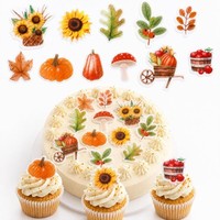 Tortendeko Essbar 95 StüCk Herbst Esspapier FüR Thanksgiving Deko