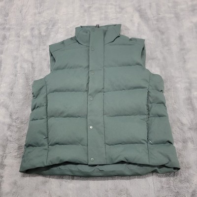 Lululemon Wunder Puff Vest Mens XL Green Goose Down Tech Canvas 600 Fill Zip