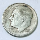 1953-D Roosevelt Dime 90% Silver Coin Circulated Coin #6188