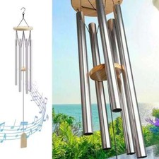 Wind Chimes Large Deep Tone Chapel Bells 6 Tubes Outdoor Garden Home Decor Gift
