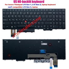 New US keyboard no-backlit for lenovo IBM Thinkpad L15,L15 gen 1 gen 2 laptop