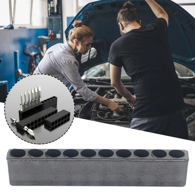 Screwdriver Bits Holder 1/4 Hex Shank Plastic Drill Storage Organizer Bit W8Q9