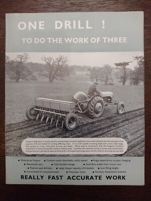 Original Ferguson Multi Purpose Seed Drill - Verkaufsprospekt - Prospekt 1956