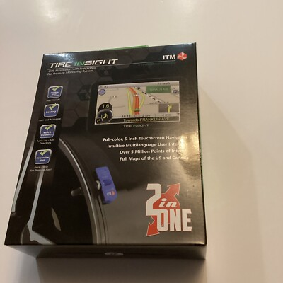 #ad ITM Retrofit TPMS Uni Sensor kit with 5”NAVIGATION GPS UNIVERSAL FIT 433mhz NEW $33.99