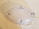 Vintage Bird/Fruit Oval Crystal Bowl Candy Dish Footed Decorative — photo 3