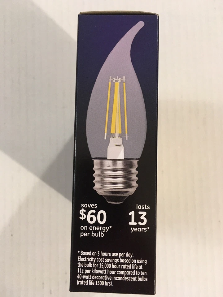2 x 4 (8) GE LED Soft White Light Bulbs ~ 300 Lumens ~ 40w with 3.5w Energy Use! - Image 3 of 4