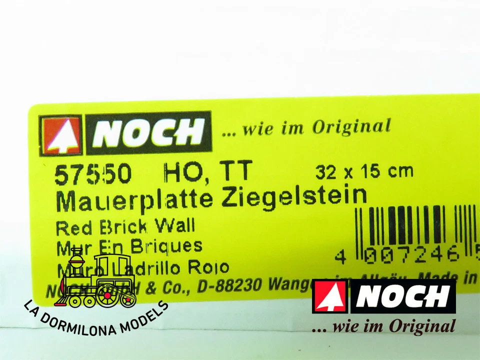 NOCH 57550 - H0 Pared de ladrillo 32 x 15 cm  Hoja impresa - NUEVO (c200) - Imagen 4 de 4