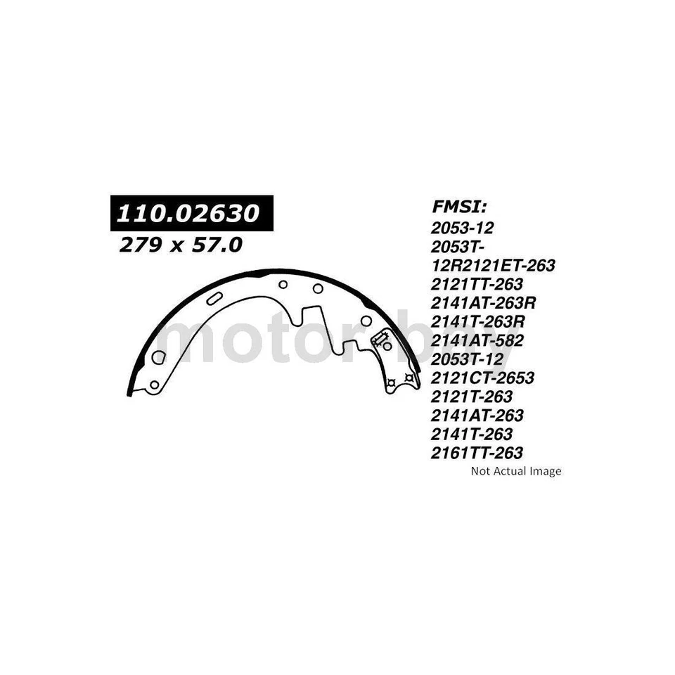 Zapata de freno de tambor trasera para International Harvester 100 1974 Foto 3 de 3