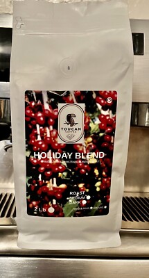 2 lb Fresh Roasted Holiday Blend Espresso Coffee Beans Medium, Whole Bean